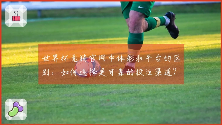 世界杯竞猜官网中体彩和平台的区别，如何选择更可靠的投注渠道？