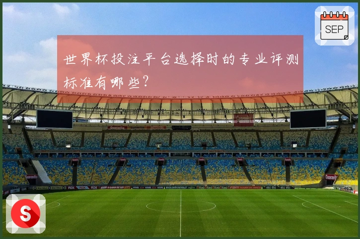 世界杯投注平台选择时的专业评测标准有哪些？