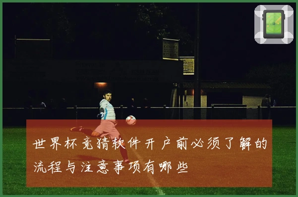 世界杯竞猜软件开户前必须了解的流程与注意事项有哪些